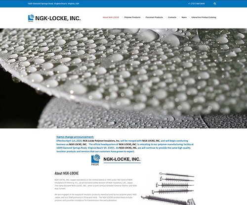Website Design for: NGK-Locke Polymer Insulators
