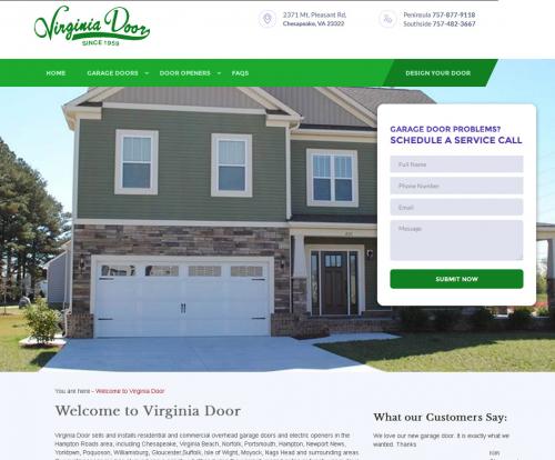 Website Design for: Virginia Door
