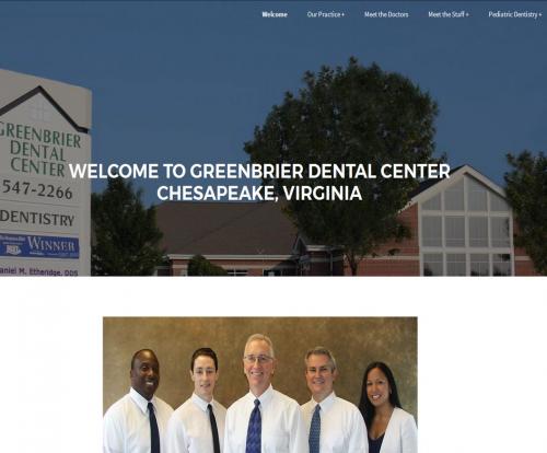 Website Design for: Greenbrier Dental Center